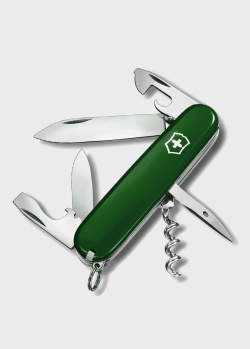 Складной нож зеленого цвета Victorinox Spartan 12 функций, фото