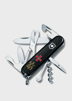 Складной нож Victorinox Сlimber Army Эмблема ВСУ + Трезубец ВСУ 14 функций, фото