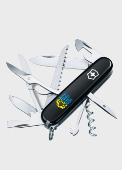 Складной нож Victorinox Huntsman Ukraine Огненный Трезубец 15 функций, фото