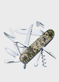 Швейцарский складной нож Victorinox Huntsman Army Пиксель 15 функций, фото