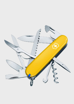 Нож складной желтого цвета Victorinox Huntsman 15 функций, фото