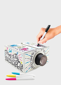 Проектор-раскраска для смартфона Luckies с маркерами в наборе, фото