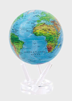 Глобус Mova Globe Физическая карта 153мм, фото
