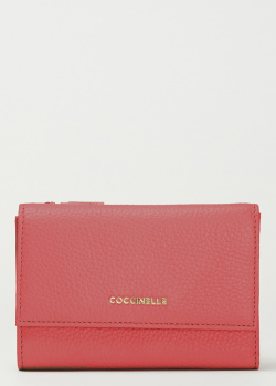Кораловий гаманець Coccinelle із зернистої шкіри, фото