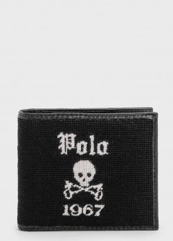 Чоловіче портмоне Polo Ralph Lauren із зображенням черепа, фото