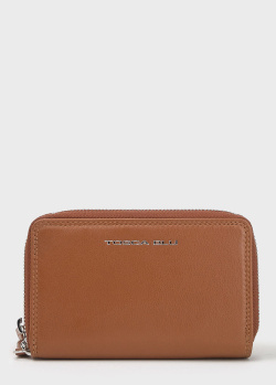 Коричневий гаманець Tosca Blu на блискавці, фото