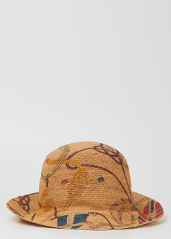 Круглий капелюх Etro з тематичним принтом, фото