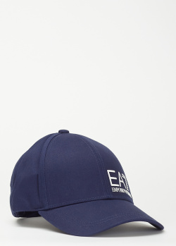 Чоловіча кепка EA7 Emporio Armani темно-синього кольору, фото