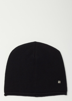 Черная шапка Kocca из смесовой шерсти с кашемиром, фото