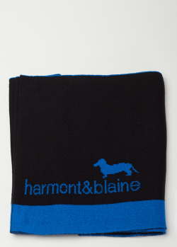 Черный шарф Harmont&Blaine из смесовой шерсти, фото