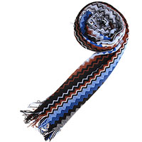 Шерстяний шарф Missoni з бахромою по краях, фото