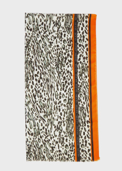 Леопардова хустка Guess з яскравими деталями, фото