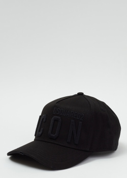 Мужская кепка Dsquared2 Icon черного цвета, фото
