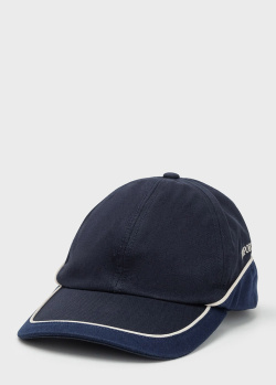 Синя кепка Emporio Armani з білим кантом, фото