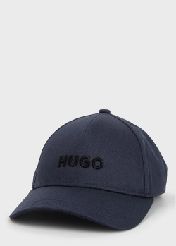 Синя кепка Hugo Boss Hugo з брендовою вишивкою, фото