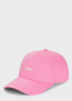 Рожева кепка Hugo Boss Hugo з лого, фото