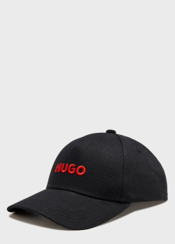 Черная кепка Hugo Boss Hugo с брендовой вышивкой, фото