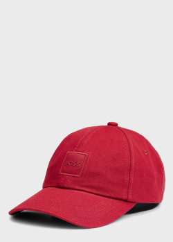 Чоловіча кепка Hugo Boss червоного кольору, фото