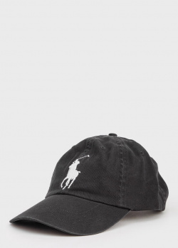 Черная кепка Polo Ralph Lauren с логотипом, фото