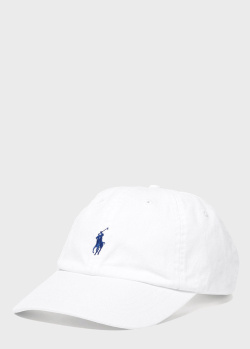 Белая кепка Polo Ralph Lauren с логотипом, фото