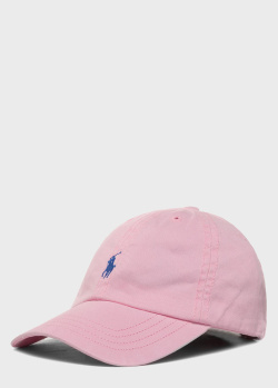 Рожева кепка Polo Ralph Lauren для дівчаток, фото