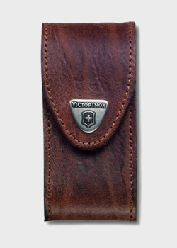 Коричневый чехол из натуральной кожи Victorinox для ножей 84-91мм 5-8 слоев, фото