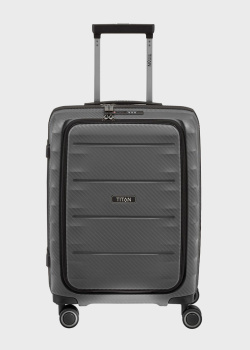 Чемодан с карманом для ноутбука Titan Highlight Anthracite 40x55x23см, фото