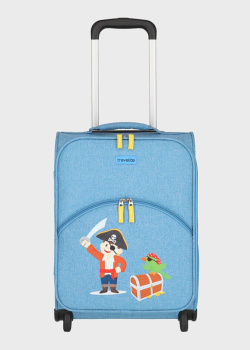 Дитяча валіза на 2-х колесах Travelite Youngster Blue Pirate 31x44x18см, фото