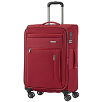 Червона дорожня валіза 66x42x26-30см Travelite Capri з функцією розширення, фото