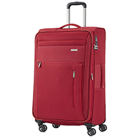 Текстильна червона валіза 76x46х30-34см Travelite Capri середнього розміру, фото