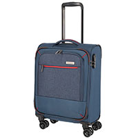 Маленький чемодан 39x55x20см Travelite Arona синего цвета, фото