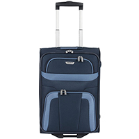 Маленький текстильный чемодан 53x37х20см Travelite Orlando синего цвета, фото