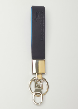 Брелок-ключниця Harmont&Blaine зі шкіри синього кольору, фото