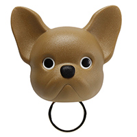 Ключница настенная Qualy Frenchy Dog коричневая собака, фото