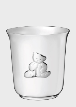 Стальной стакан с посеребрением Christofle Charlie Bear 7,5см, фото