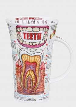 Чашка Dunoon Glencoe с принтом про зубы, фото