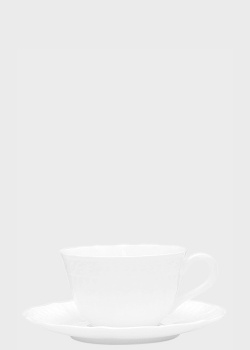 Чашка з блюдцем Noritake Cher Blanc 0,21 л, фото