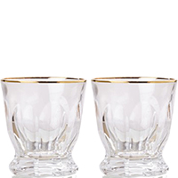 Набір склянок для віскі Rogaska Aulide Gold 9,5см., фото