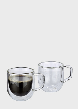 Набор чашек с двойными стенками Cilio Coffee and Tea Veneto 200мл 2шт, фото