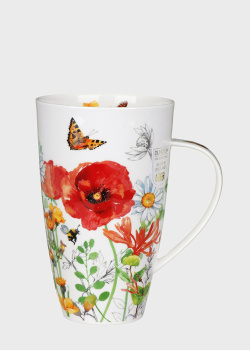 Чашка из костяного фарфора Dunoon Henley Meadow Breeze Red 600мл, фото