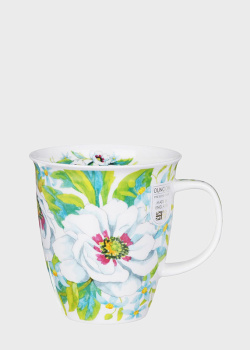 Чашка Dunoon Nevis White Anemones Blue 480мл, фото