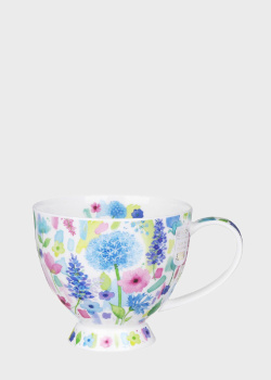 Чашка Dunoon Skye Floral Burst Blue 450мл, фото