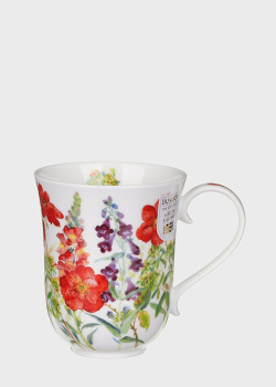 Чашка из фарфора Dunoon Braemar Cottage Flowers Red 330мл , фото