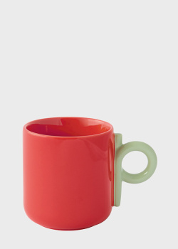 Красная чашка из фарфора Easy Life Creative 350мл, фото