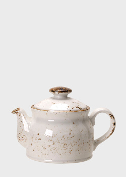 Чайник для заварювання Steelite Craft White бежевого кольору 425мл, фото