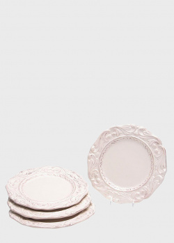 Набор из 4 керамических тарелок Certified International Флорентийская лоза 24см, фото