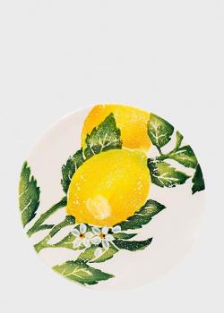 Тарелка Villa Grazia Солнечный лимон 21см для салата, фото