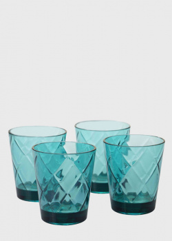 Набір із 4 склянок для міцних напоїв Certified International Алмазні грані 470мл, фото