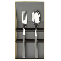 Сервировочный набор из двух предметов Degrenne Paris Quarts Carbone серый, фото