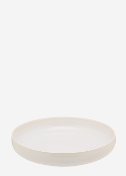 Белая тарелка Degrenne Paris Mondo 22,5см для супа, фото